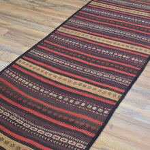 Load image into Gallery viewer, Hand-Woven Afghan Tribal Surmai Kilim 100% Wool Rug (Size 2.7 X 13.5) Brral-3279