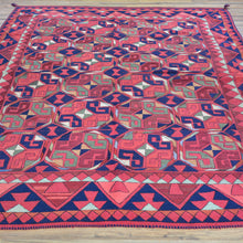 Load image into Gallery viewer, Hand-Woven Afghan Tent Band Suzani  Handmade Textile/Rug (Size 5.9 X 8.2) Cwral-3786