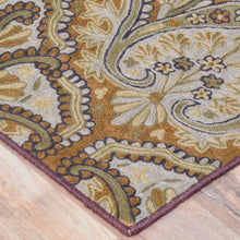 Load image into Gallery viewer, Chain-Stitched Kashmiri Floral Handmade Wool Rug (Size 4.1 X 6.1) Brral-5211