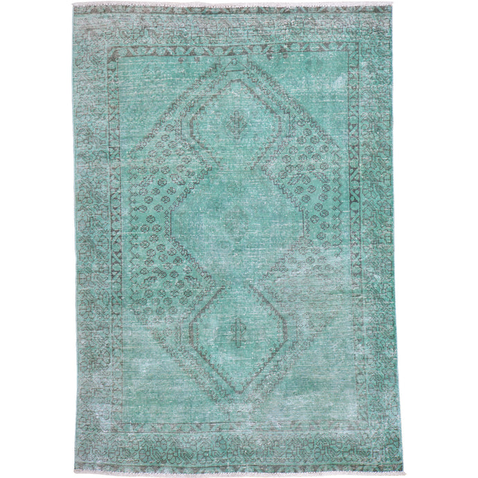 Hand-Knotted Oriental Overdyed Handmade Wool Rug (Size 4.7 X 6.7) Brral-5415