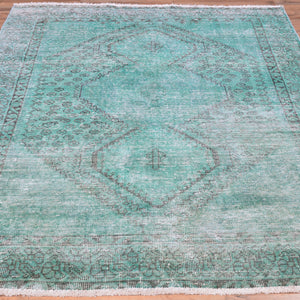 Hand-Knotted Oriental Overdyed Handmade Wool Rug (Size 4.7 X 6.7) Brral-5415