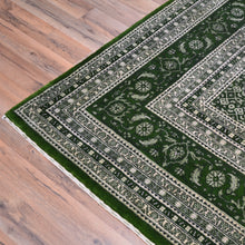 Load image into Gallery viewer, Hand-Knotted Oriental Traditional Wool &amp; Silk Green Handmade Rug (Size 9.1 X 11.10) Brral-5445