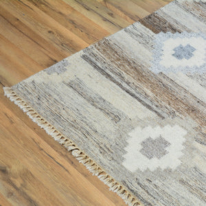 Hand-Woven Reversible Handmade Kilim Wool Rug (Size 9.2 x 11.10) Cwral-5850