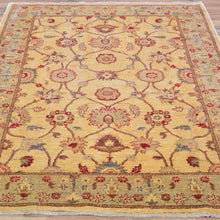 Load image into Gallery viewer, Hand-Knotted  Oushak Traditional Design Wool Chobi Rug (Size 4.1 X 5.8) Brral-597