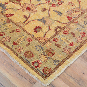 Hand-Knotted  Oushak Traditional Design Wool Chobi Rug (Size 4.1 X 5.8) Brral-597