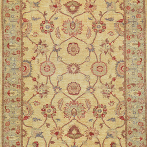 Hand-Knotted  Oushak Traditional Design Wool Chobi Rug (Size 4.1 X 5.8) Brral-597