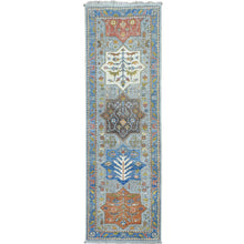 Load image into Gallery viewer, Hand-Knotted Caucasian Kazak Design 100% Wool Hallway Runner (Size 2.5 X 7.9) Cwral-8928