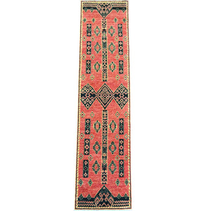 Hand-Knotted Peshawar Chobi Handmade Wool Southwestern Design Rug (Size 2.5 X 9.11) Cwral-9891