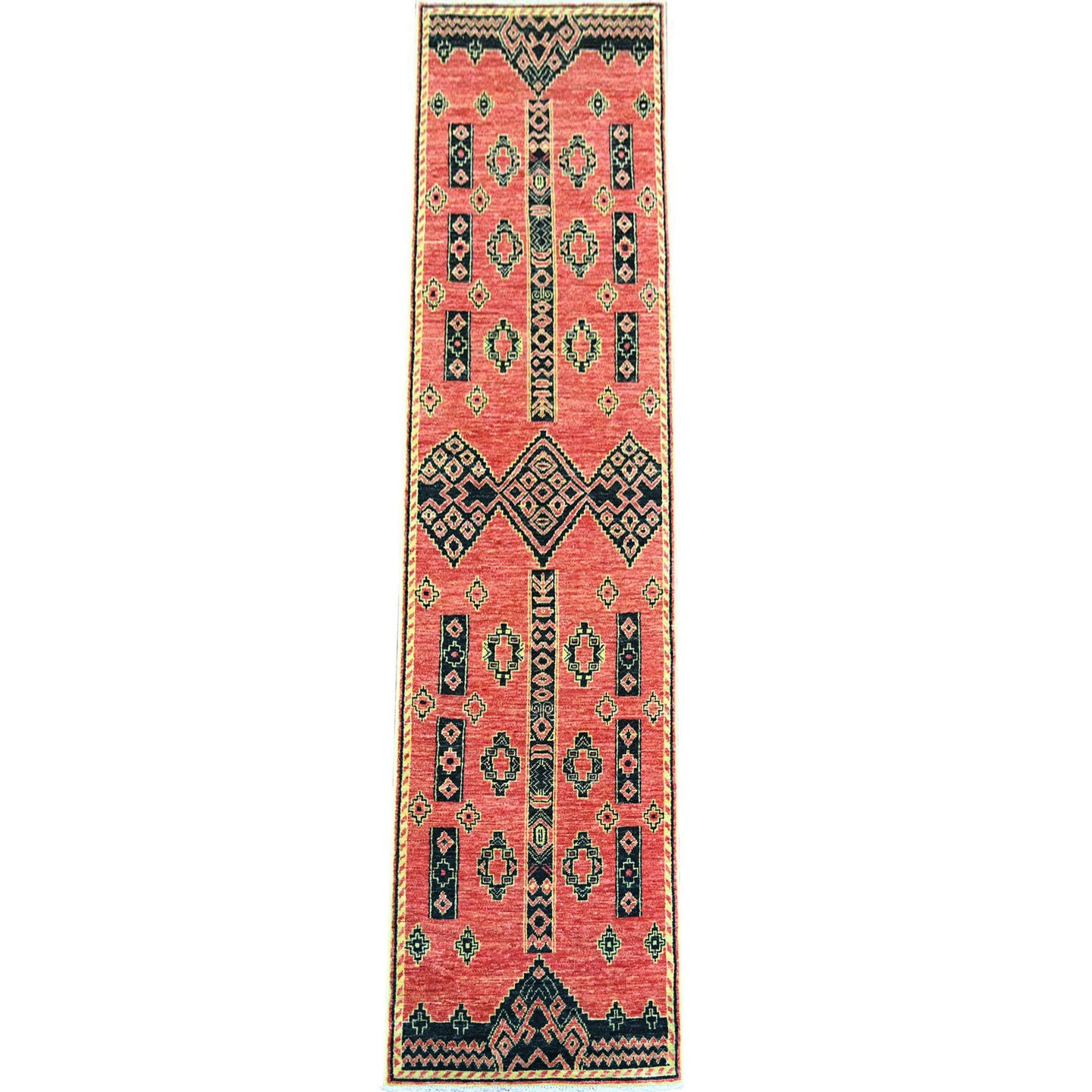 Hand-Knotted Peshawar Chobi Handmade Wool Southwestern Design Rug (Size 2.5 X 9.11) Cwral-9891