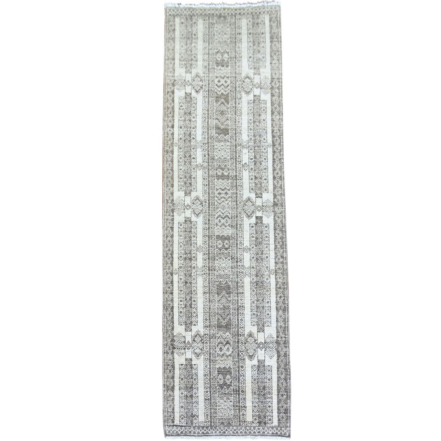 Hand-Knotted Peshawar Chobi Handmade Wool Southwestern Design Rug (Size 2.8 X 9.6) Cwral-9906