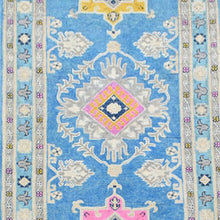 Load image into Gallery viewer, Hand-Knotted Vintage look Kazak Design Handmade Wool Rug (Size 2.10 X 9.2) Cwral-9909