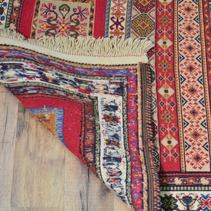 Hand-Woven Serjeel Persian Soumack Wool Handmade Rug (Size 2.7 X 8.5) Cwral-10065