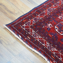 Load image into Gallery viewer, Hand-Knotted Red Color Turkmen Design Wool Handmade Rug (Size 3.1 X 8.11) Cwral-10077