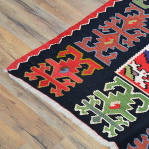 Hand-Woven Reversible Turkish Bessarabian Kilim Handmade Wool Rug (Size 7.2 X 10.5) Cwral-10083