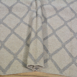 Hand-Woven Reversible Modern Design Kilim Handmade Wool Rug (Size 6.0 X 9.0) Cwral-10095