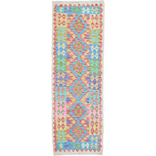 Load image into Gallery viewer, Hand-Woven Reversible Momana Kilim Handmade Wool Rug (Size 2.3 X 6.4) Cwral-10101