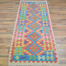 Load image into Gallery viewer, Hand-Woven Reversible Momana Kilim Handmade Wool Rug (Size 2.3 X 6.4) Cwral-10101