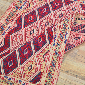 Multi-Weave Tribal Mashwani Sumak Handmade Geometric Design Rug (Size 2.8 X 3.10) Cwral-10113