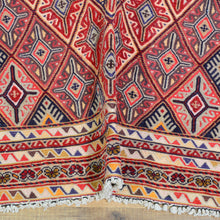 Load image into Gallery viewer, Multi-Weave Tribal Mashwani Sumak Handmade Geometric Design Rug (Size 2.10 X 4.0) Cwral-10116