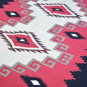 Hand-Woven Oriental Reversible Southwestern Design Handmade Rug (Size 5.2 X 7.2) Cwral-10128