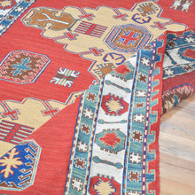 Load image into Gallery viewer, Hand-Woven Tribal Sumak Traditional Oriental Handmade Wool Rug (Size 4.11 X 7.4) Cwral-10137