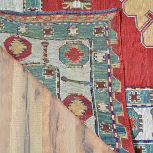 Hand-Woven Tribal Sumak Traditional Oriental Handmade Wool Rug (Size 4.11 X 7.4) Cwral-10137