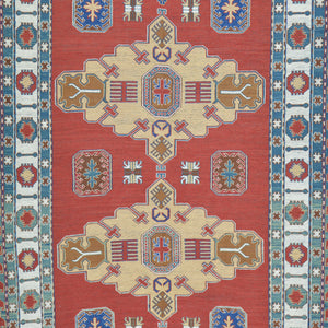 Hand-Woven Tribal Sumak Traditional Oriental Handmade Wool Rug (Size 4.11 X 7.4) Cwral-10137