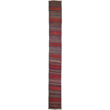 Load image into Gallery viewer, Hand-Woven Old Turkish Kilim Oriental Tribal Handmade Wool Rug (Size 1.9 X 13.11) Cwral-10146