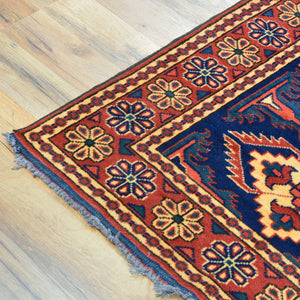 Hand-Knotted Afghan Karagai Design Oriental Handmade Rug (Size 2.10 X 10.2) Cwral-10152