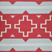 Load image into Gallery viewer, Hand-Woven Reversible Southwestern Design Handmade Wool Kilim (Size 6.3 X 9.0) Cwral-10329
