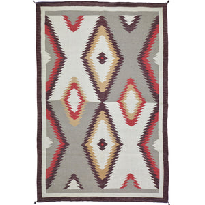 Hand-Woven Reversible Southwestern Design Handmade Wool Kilim (Size 5.10 X 8.8) Cwral-10338