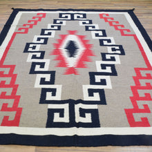 Load image into Gallery viewer, Hand-Woven Reversible Southwestern Design Handmade Wool Kilim (Size 5.9 X 8.9) Cwral-10341