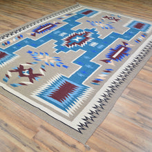 Load image into Gallery viewer, Hand-Woven Reversible Southwestern Design Handmade Wool Kilim (Size 6.0 X 8.11) Cwral-10344