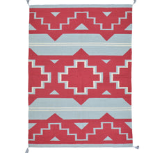 Load image into Gallery viewer, Hand-Woven Reversible Southwestern Design Handmade Wool Kilim (Size 4.2 X 5.11) Cwral-10356