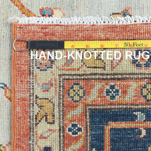 Hand-Knotted Peshawar Chobi Bakshaish Design Wool Oriental Rug (Size 10.1 X 13.7) Cwral-10395