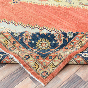 Hand-Knotted Peshawar Chobi Bakshaish Design Wool Oriental Rug (Size 10.1 X 13.7) Cwral-10395