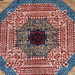 Hand-Knotted Egyptian Mumluk Design Wool Oriental Handmade Rug (Size 8.0 X 9.7) Cwral-10401