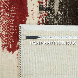 Hand-Knotted Lori Gabbeh Abstract Design Oriental Handmade Rug (Size 9.6 X 13.4) Cwral-10413