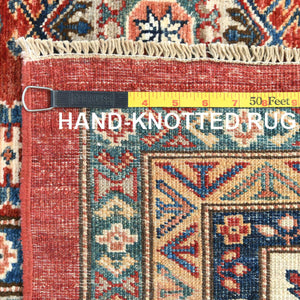 Hand-Knotted Caucasian Kazak Design Oriental Handmade Wool Rug (Size 8.10 X 11.8) Cwral-10422