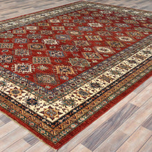 Load image into Gallery viewer, Hand-Knotted Caucasian Kazak Design Oriental Handmade Wool Rug (Size 8.10 X 11.8) Cwral-10422
