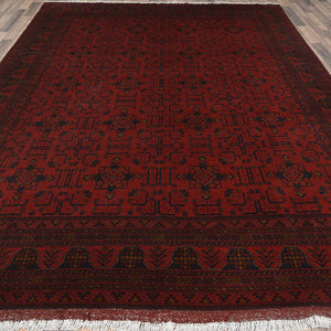 Hand-Knotted Turkoman Tribal Design Oriental Handmade Wool Rug (Size 8.3 X 11.2) Cwral-10425