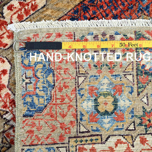 Hand-Knotted Egyptian Mamluk Design Oriental Handmade Rug (Size 2.4 X 11.10) Cwral-10434