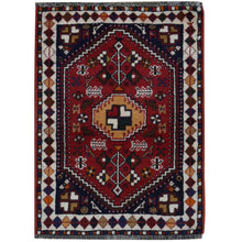 Load image into Gallery viewer, Hand-Knotted Vintage Persian Shiraz Oriental Handmade Wool Rug (Size 2.3 X 3.0) Cwral-10443