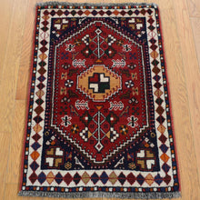 Load image into Gallery viewer, Hand-Knotted Vintage Persian Shiraz Oriental Handmade Wool Rug (Size 2.3 X 3.0) Cwral-10443