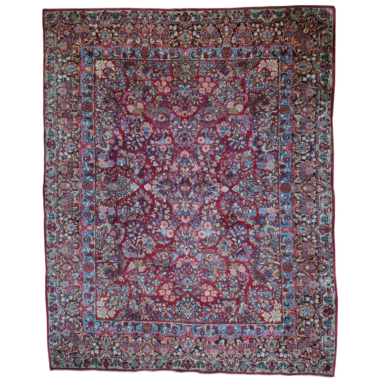 Hand-Knotted Tribal Vintage Persian Traditional Design Wool Rug (Size 8.11 X 11.8) Cwral-10455
