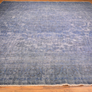 Hand-Knotted Vintage Tribal Persian Overdyed Oriental Wool Rug (Size 9.10 X 12.3) Cwral-10461