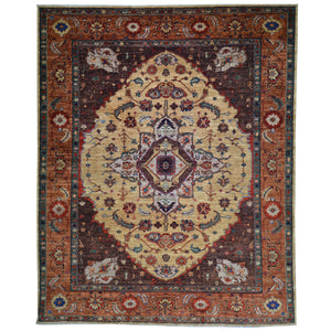 Hand-Knotted Afghan Tribal Traditional Design Handmade Wool Rug (Size 8.11 X 11.5) Cwral-10473