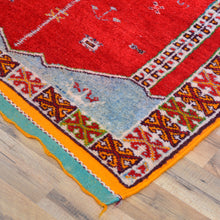 Load image into Gallery viewer, Hand-Knotted Vintage Algerian Tribal Handmade 100% Wool Rug (Size 3.3 X 6.2) Cwral-10512
