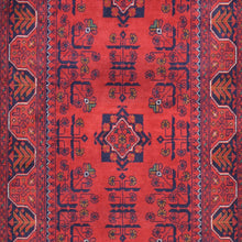 Load image into Gallery viewer, Hand-Knotted Fine Afghan Tribal Khal Mohammadi Design 100% Wool Rug (Size 2.7 X 9.7) Cwral-10521