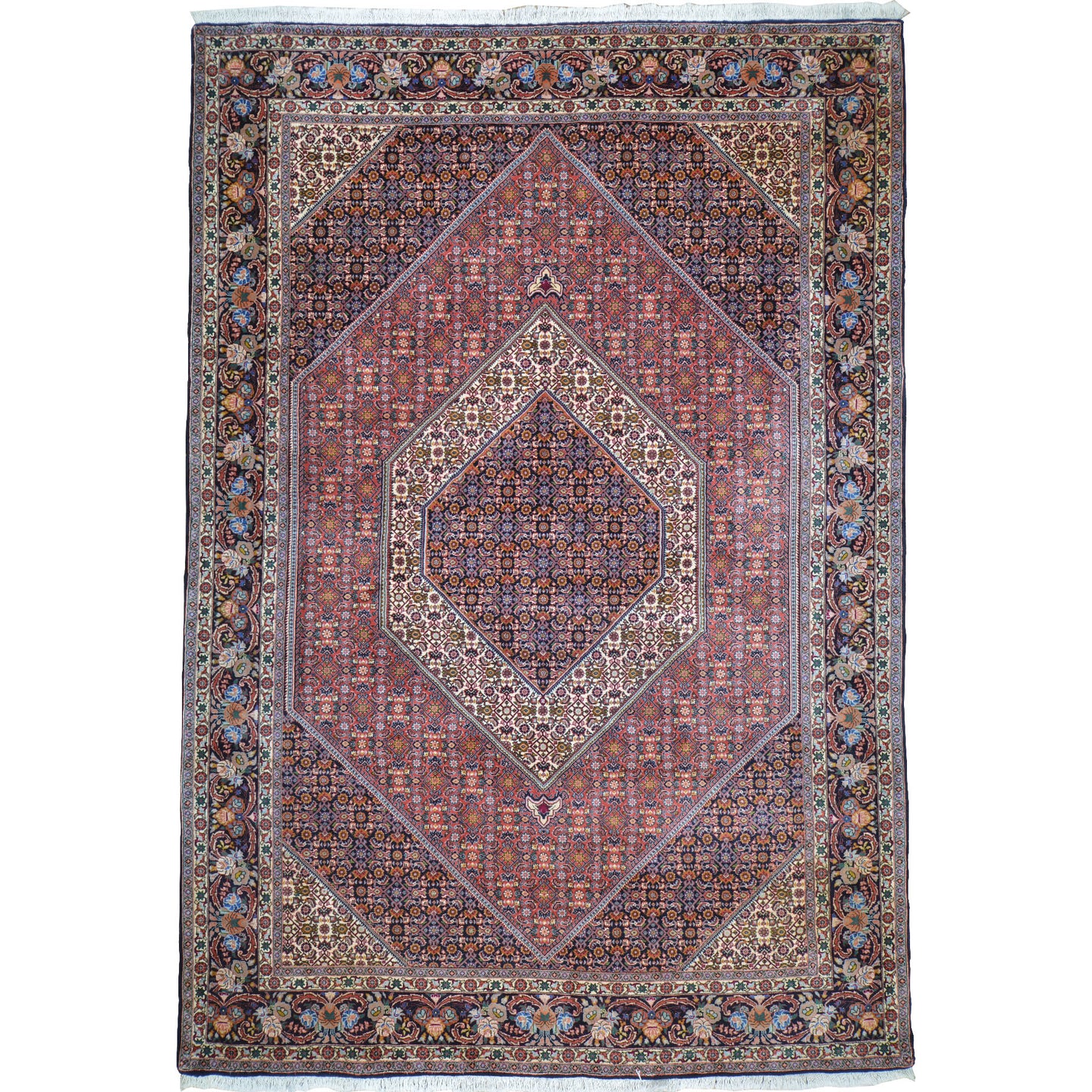 Hand-Knotted Tribal Bijar Traditional Handmade Wool Rug (Size 6.9 X 9.8) Cwral-10548